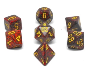 CHX25323 Mercury Speckled 7PC Polyhedral Set image 0